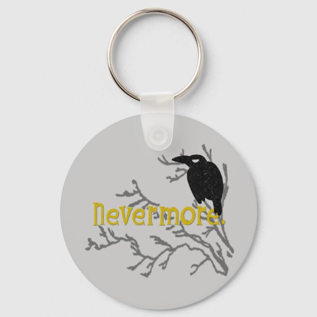 Nevermore Raven Key Ring (Front)