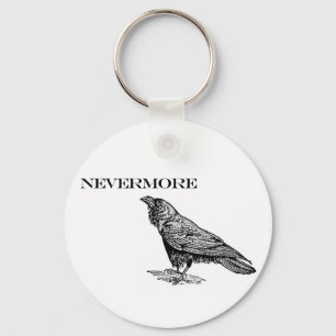 Nevermore Raven Key Ring
