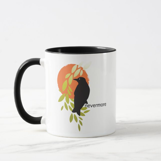Nevermore - Raven & Moon by Poe Mug (Left)