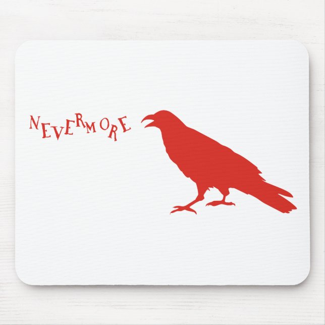 Nevermore Raven Mouse Mat (Front)