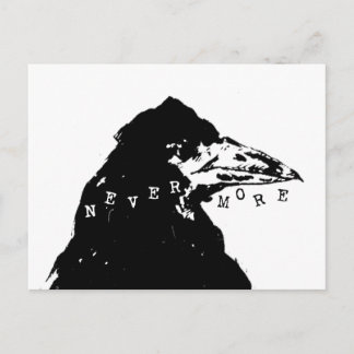 Nevermore Raven of Edgar Allan Poe Postcard