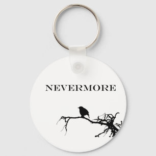 Nevermore Raven Poem Edgar Allan Poe Design Key Ring