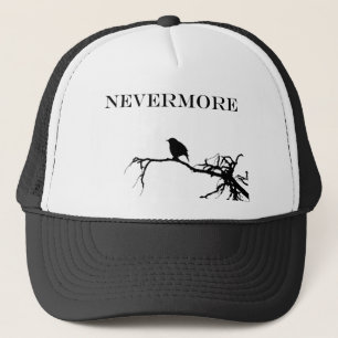 Nevermore Raven Poem Edgar Allan Poe Design Trucker Hat