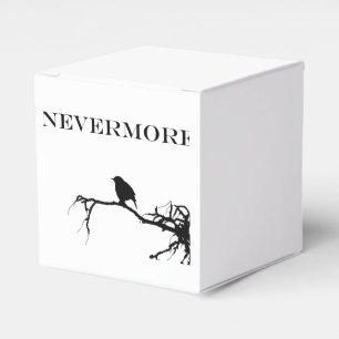 Nevermore Raven Poem Edgar Allan Poe Quote Favour Box