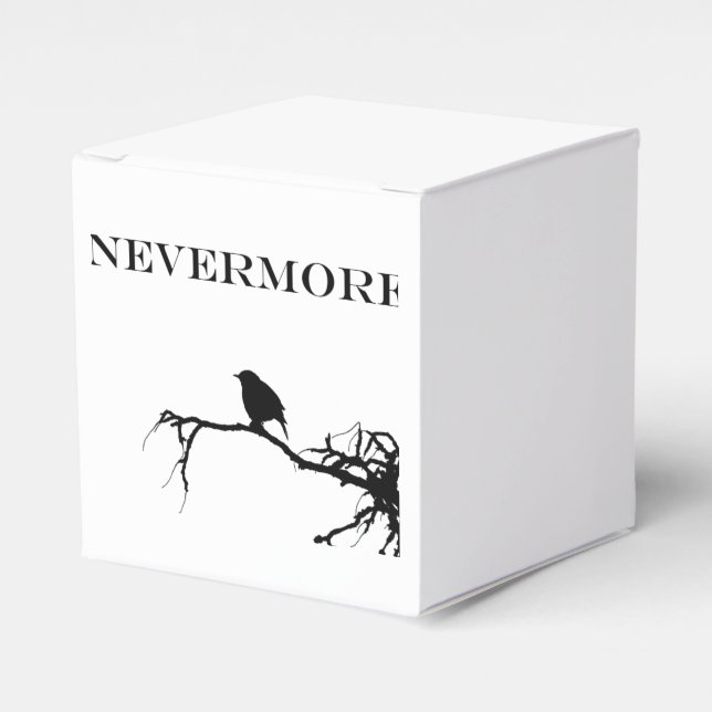 Nevermore Raven Poem Edgar Allan Poe Quote Favour Box (Front Side)