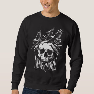 Nevermore Skull And Ravens Sweatshirt