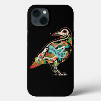 Nevermore Sugar Skull Raven iPhone 13 Case