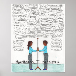 Nevertheless, I Persisted 11x14 Poster