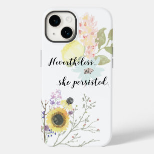 Nevertheless, she persisted Calligraphy Quote Case-Mate iPhone Case
