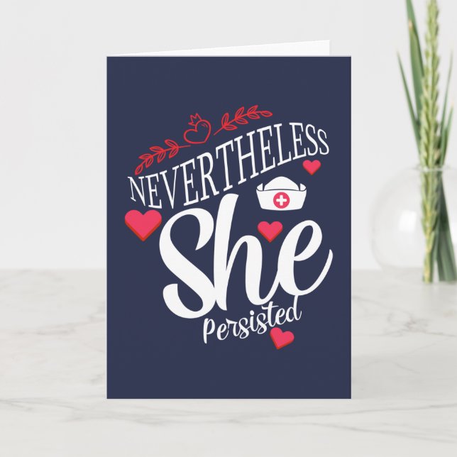 Nevertheless She Persisted Card (Front)