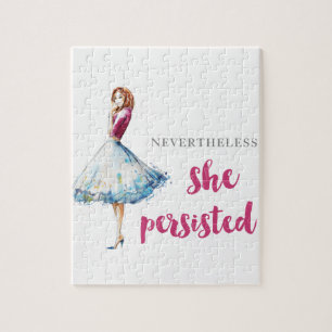 Nevertheless She Persisted Fabulous Gal Jigsaw Puzzle
