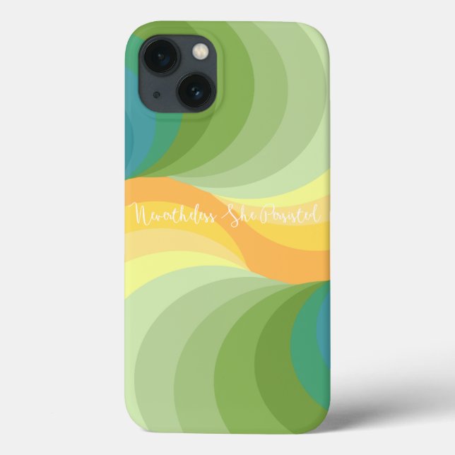 Nevertheless She Persisted iPhone / iPad case  (Back)