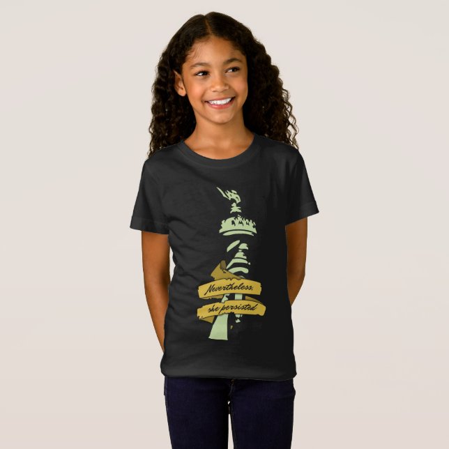 "Nevertheless, she persisted" kids' tee (Front Full)
