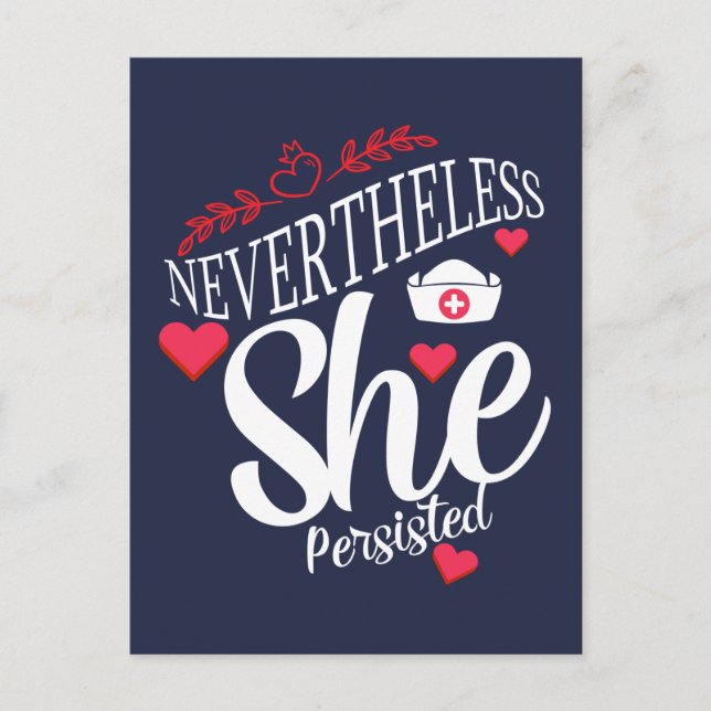 Nevertheless She Persisted Postcard (Front)