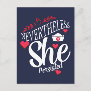 Nevertheless She Persisted Postcard