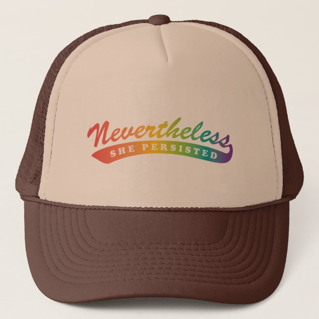 Nevertheless, she persisted. Trucker Hat (Front)