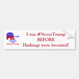#NeverTrump Bumper Sticker
