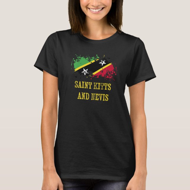 Nevian enthusiasts for Saint Kitts and Nevis   T-Shirt (Front)