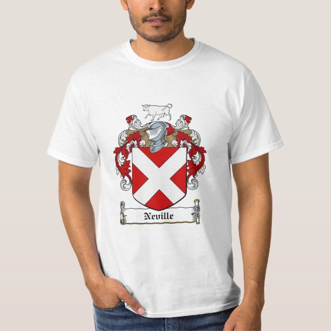 Neville Family Crest - Neville Coat of Arms T-Shirt (Front)