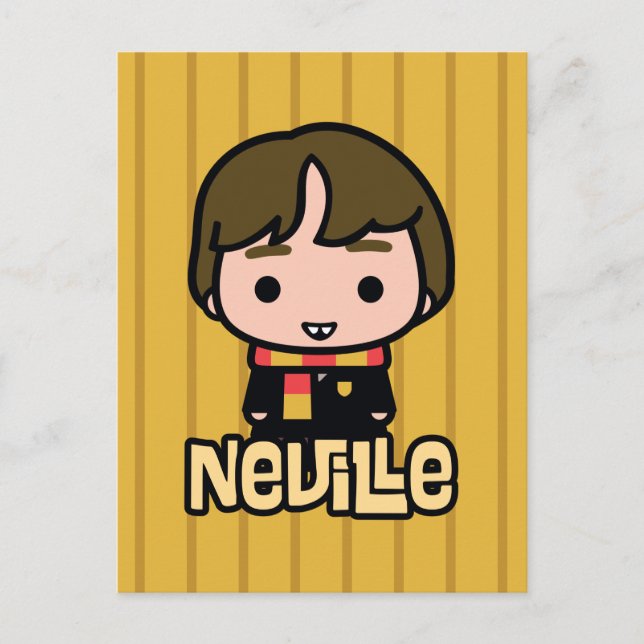 Neville Longbottom Cartoon Character Art Postcard (Front)