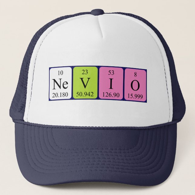 Nevio periodic table name hat (Front)