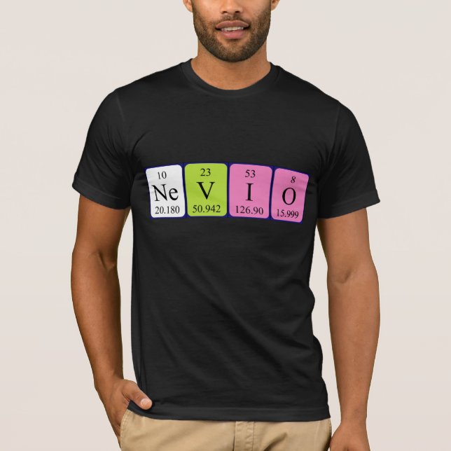 Nevio periodic table name shirt (Front)