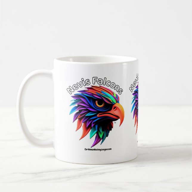Nevis Falcons - CaribbeanHockeyLeague.com Coffee Mug (Left)
