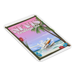 Nevis Holiday poster. Magnet