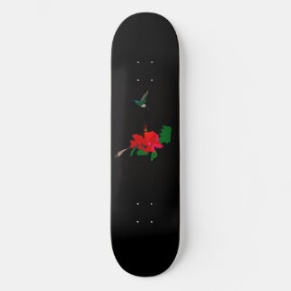 Nevoy Ryder Hibiscus Flower & Hummingbird Board Skateboard