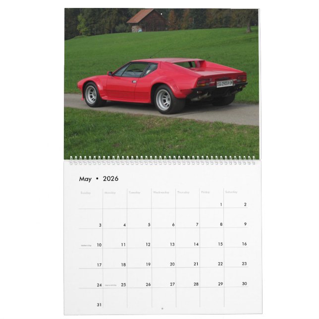 New 2016 De Tomaso Calendar (May 2026)
