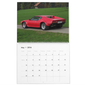 New 2016 De Tomaso Calendar