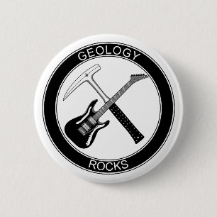 New 2016 Geology Rocks Round (only) Button