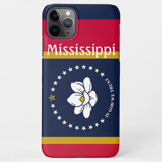 New 2020 Mississippi Flag iPhone Case (Back)
