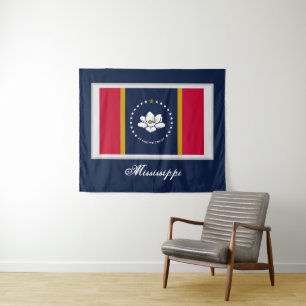 New 2020 Mississippi Flag Tapestry