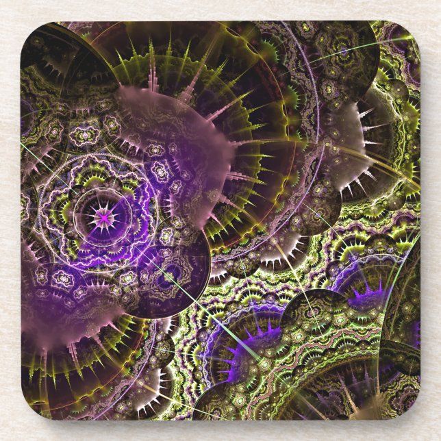 New Abstract Art Acrylic Print Coaster (Front)
