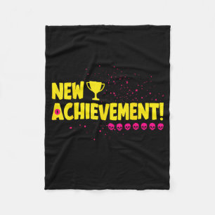 New achievement - funny video gamer gaming lover fleece blanket