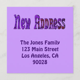 New Address Announcement