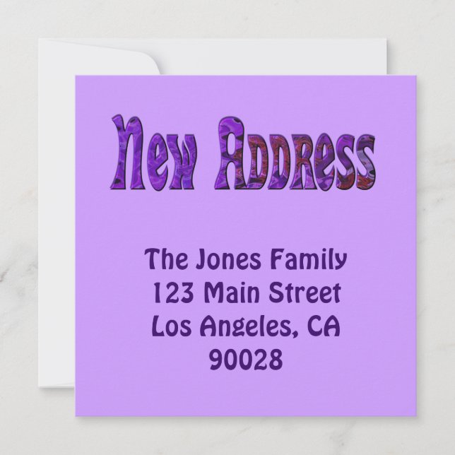 New Address Announcement (Front)