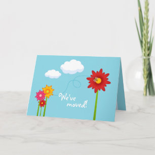 New Address announcement card