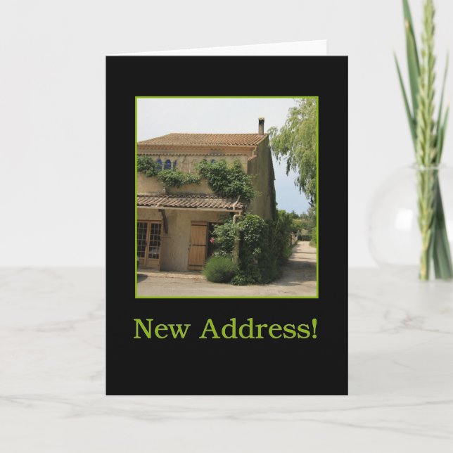 New Address Announcement Card (Front)
