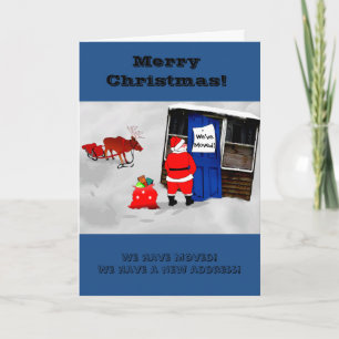 New Address Announcement Christmas Card