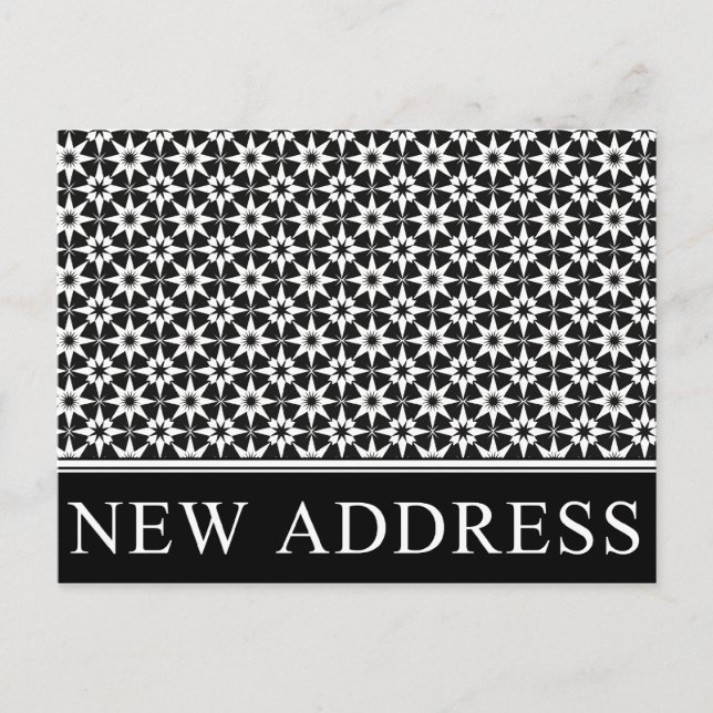 new address announcement : elegant business (Front)