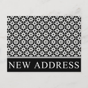 new address announcement : elegant business postcard