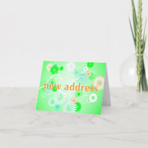 new address announcement : vintage floral