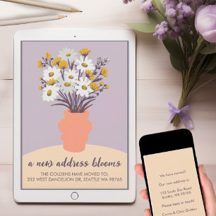 New Address Blooms Moving Announcement Bouquet