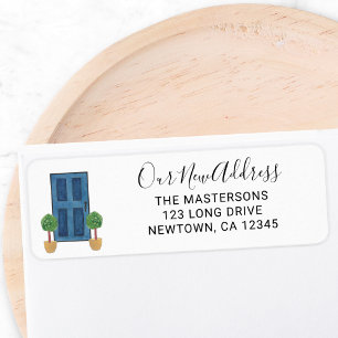 New Address Blue Door Return Address