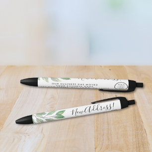 New Address Business Logo Black Ink Pen