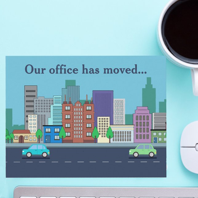 New Address Business Moving Offices Announcement Postcard (Creator Uploaded)
