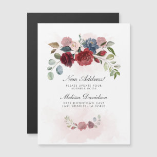 New Address Change Floral Moving Announcement