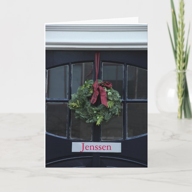 New Address Christmas Card - Add your own name (Front)